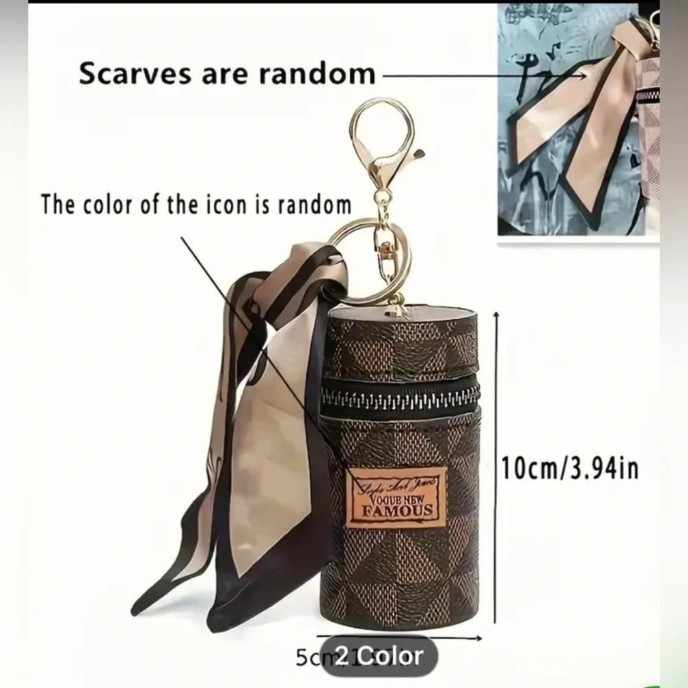 Unbranded, Keychain zipper closure for change or lipstick